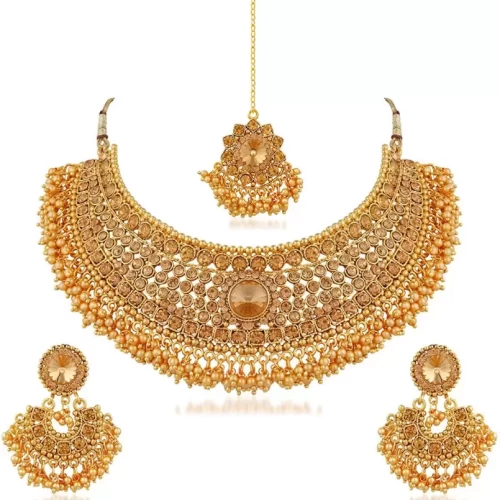 Alloy Gold-plated Gold Jewel Set  (Pack of 1)