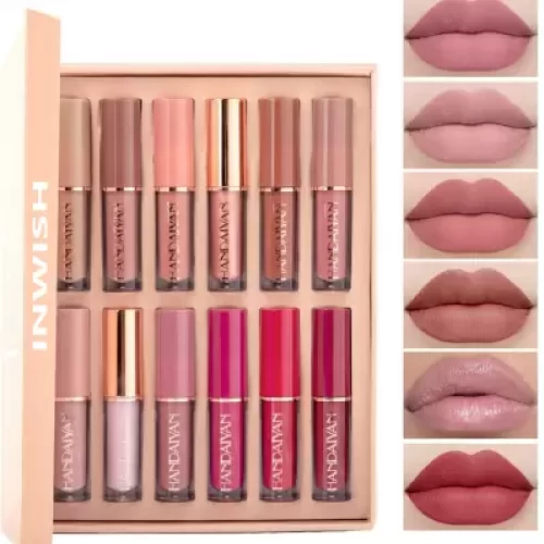 INWISH Waterproof48Hours stay matte ink bold lip color liquid lipstick combo pac