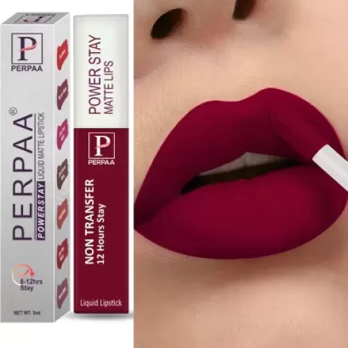 Perpaa Power Stay Waterproof Liquid Matte Lipstick -Waterproof (Upto12 Hrs Stay)