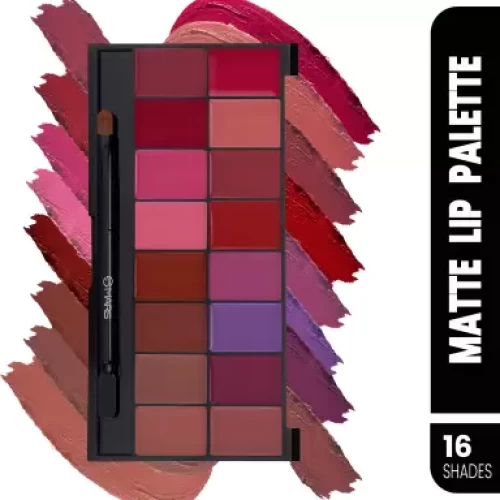 MARS 16 Ultra Pigmented Infinity Matte Lip Color Palette  (Shade-02, 36 g)