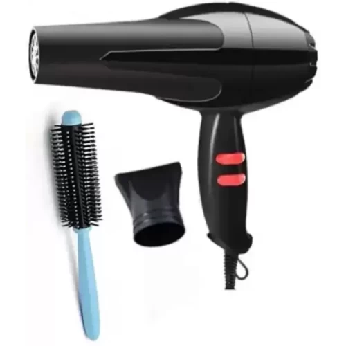 Professional Hair Dryer 1500 Watts with 2 Speed Settings and Hair Rolling Comb