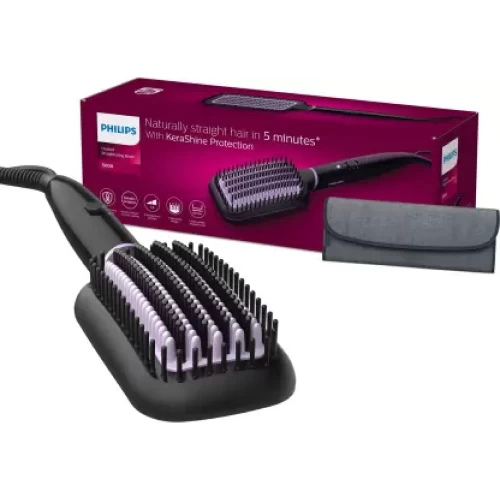 PHILIPS BHH896/10 Hair Straightener Brush  (Grey)